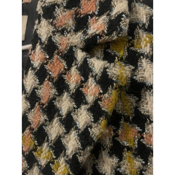 J. CREW COLLECTION Lurex‎ Tweed Oversized Coat Wool Alpaca Polyester Size 2 - Picture 6 of 11